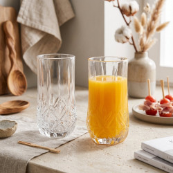 Glass Cup Set - 6 Pcs